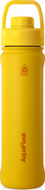 AQUAFLASK בקבוק ספורט תרמי Mustard צהוב חרדל NEW REGULAR נפח 650 מייל.