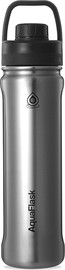 AQUAFLASK בקבוק ספורט תרמי Silver Steel נירוסטה NEW REGULAR נפח 1182 מייל.