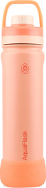 AQUAFLASK בקבוק ספורט תרמי Peachy פיצ’י כתום אפרסק NEW REGULAR Colorwave S2 נפח 650 מ״ל