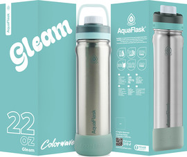 AQUAFLASK בקבוק ספורט תרמי מסדרת NEW REGULAR מהדורת Colorwave S2 נפח 650 מ״ל