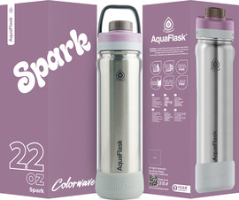 AQUAFLASK בקבוק ספורט תרמי מסדרת NEW REGULAR מהדורת Colorwave S2 נפח 650 מ״ל
