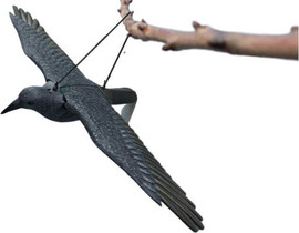 צור מרקט דחליל עורב פרוש כנפיים, להרחקת יונים ועורבים 57 ס"מ אורך כנפיים כללי, אורך הגוף 40 ס"מ