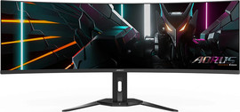 Gigabyte מסך גיימינג קעור Gigabyte AORUS 49" OLED Ultra-Wide 5K UHD 144Hz 0.03ms