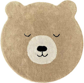 PONPONI שטיח לחדר ילדים דובי בז – TEDDY BEIGE