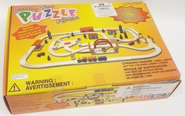 PlaySmart מסלול מכוניות 88 חלקים מעץ - Puzzle Collection