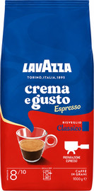 Lavazza תערובת פולי קפה Crema E Gusto Espresso Classico