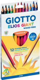 GIOTTO עפרונות אליוס עבים משולשים 12 גוונים GIOTTO (6)