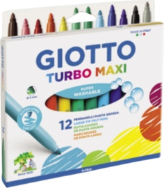 GIOTTO GIOTTO טושים טורבו מקסי 12 יח'