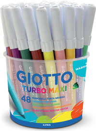 GIOTTO GIOTTO טושים טורבו מקסי 48 יח' (בכוס)