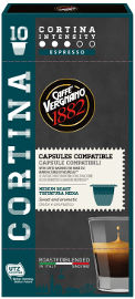 ESPRESSO 1882 קפסולות קפה אספרסו CORTINA תוצרת איטליה