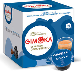 Gimoka ESPRESSO DECAFFEINATO DOLCE GUSTO 16  / קפסולות תואמות מכונת דולצ'ה גוסטו