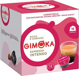 Gimoka ESPRESSO INTENSO DOLCE GUSTO 16 / קפסולות תואמות מכונת דולצ'ה גוסטו