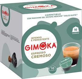 Gimoka / קפסולות תואמות מכונת דולצ'ה גוסטו   ESPRESSO CREMOSO DOLCE GUSTO 16