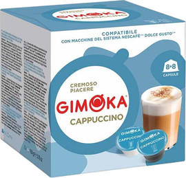 Gimoka CAPPUCCINO 8 + 8  DOLCE GUSTO / קפסולות תואמות מכונת דולצ'ה גוסטו