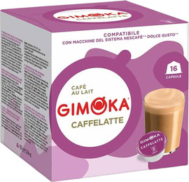 Gimoka CAFE LATTE DOLCE GUSTO /קפסולות תואמות מכונת דולצ'ה גוסטו 16