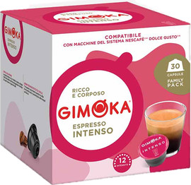 Gimoka ESPRESSO INTENSO DOLCE GUSTO 30 / 30 קפסולות תואמות מכונת דולצ'ה גוסטו