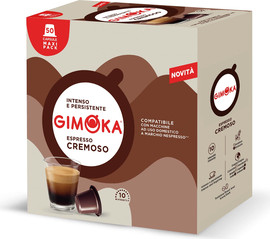 Gimoka GIMOKA GUSTO CREMOSO X 50 PLASTIC/ קפסולות קפה גימוקה קרמוסו