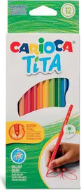 Carioca עפרונות צבעוניים 12 יח CARIOCA TITA