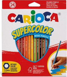 Carioca קריוקה עפרון צבעוני משושה 24X