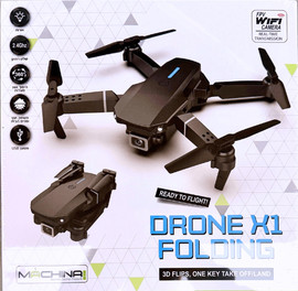 Machina רחפן נטען ומתקפל Drone X1 עם מצלמה ושלט רחוק