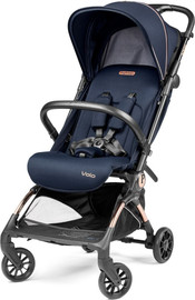 Peg Perego טיולון סופר קומפקטי מאושר למטוס מגיל לידה דגם Volo צבע blue-shine