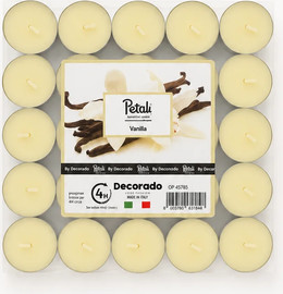 PETALI CANDLES נר טילייט 25 יח' - וניל