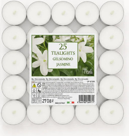PETALI CANDLES נרות טי לייט 25 יח' יסמין