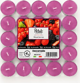 PETALI CANDLES נרות טילייט פירות יער 25 יח
