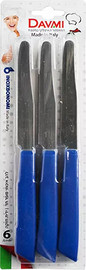 Inoxbonomi שישיית סכיני שולחן בצבעים שונים
