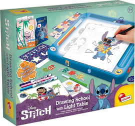 Lisciani בית ספר לציור עם שולחן עוד עם הדמות סטיץ דגם Stitch Drawing School With Light Table