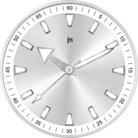 JM שעון קיר מעוצב - JM CHROME - כרום