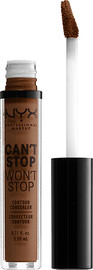 NYX PROFESSIONAL MAKEUP CAN'T STOP WON'T STOP קונסילר מעניק כיסוי מלא - MOCHA 19
