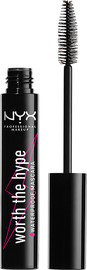 NYX PROFESSIONAL MAKEUP WORTH THE HYPE מסקרה למראה ריסים ארוכים ומלאים בנפח עמידה במים - BLACK 01