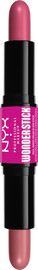 NYX WONDER STICK סומק דו צדדי מרקם קרמי - LIGHT BEACH AND BABY PINK 01