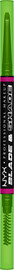 NYX PROFESSIONAL MAKEUP BLADE AND SHADE עפרון גבות דו צדדי לשרטוט ומילוי הגבות למראה טבעי - BLACK 12