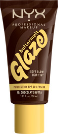 NYX BUTTERMELT GLAZE מייק אפ טינט עד 24 שעות של לחות וגלואו לפנים - CHOCOLATE BUTTA 10