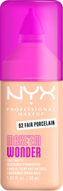 NYX PROFESSIONAL MAKEUP MAKE EM WONDER מייק אפ לגימור מאט טבעי ועמידות עוצמתית עד 24 שעות - FAIR PORCELAIN 02