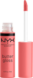 NYX PROFESSIONAL MAKEUP BUTTER LIP GLOSS גלוס מעניק גימור מבריק לשפתיים - 05 CREME BRULEE