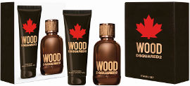 DSQUARED2 WOOD POUR HOMME סט א.ד.ט + ג'ל רחצה לגבר