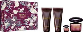 VERSACE CRYSTAL NOIR סט א.ד.פ + ג'ל רחצה + תחליב גוף + א.ד.פ לאשה