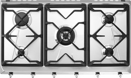 Smeg כיריים גז 5 להבות Smeg סמג Classica נירוסטה