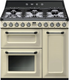 Smeg תנור משולב כיריים 90 ס''מ מבית SMEG סמאג דגם TR93