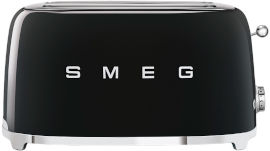 Smeg מצנם 4 פרוסות בעיצוב רטרו Smeg סמג TSF02 שחור מבריק