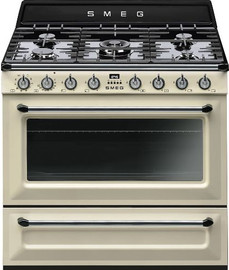 Smeg תנור משולב עם כיריים גז בעיצוב רטרו SMEG סמאג דגם TR90P9