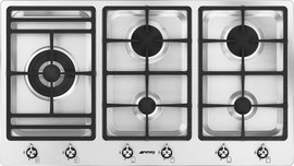 Smeg כיריים גז 90 ס''מ מבית SMEG סמאג דגם PS906-5
