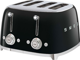 Smeg מצנם 4 פרוסות בעיצוב רטרו Smeg סמג TSF03 שחור