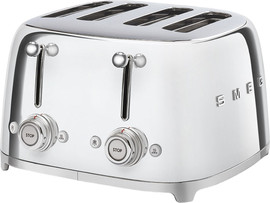 Smeg מצנם 4 פרוסות בעיצוב רטרו Smeg סמג TSF03 נירוסטה