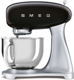Smeg מיקסר מקצועי בעיצוב רטרו 4.8 ליטר Smeg סמג SMF02 שחור