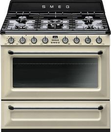Smeg תנור משולב כיריים מבית SMEG סמאג דגם TR90P2/BL2/GR2