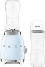 Smeg בלנדר אישי כולל 2 בקבוקים Smeg סמג PBF01PBEU כחול פסטל